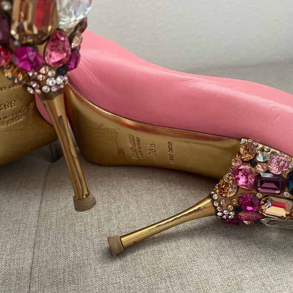 Miu Miu Pink Embellished Heels - Picture 10 of 15